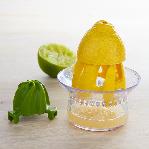 OitiO Portable Citrus Juicer With Storage Cup & Strainer - Anti-Slip Silicone Base | Handheld Lemon Lime Juicer