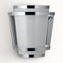 Tarida Indoor/Outdoor Sconce, Polished Aluminum