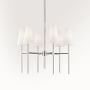 Winslow Chandelier, 6 Light, Polished Nickel