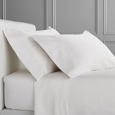 Chambers&#174; 600 Thread Count Sateen Pillowcase, Set of 2, Standard, White