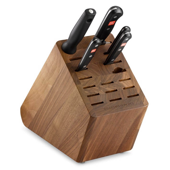 Williams Sonoma 17-Slot Knife Block, Walnut