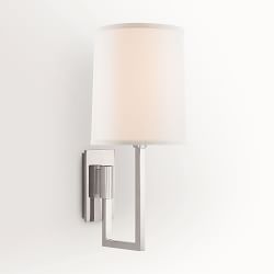Aspect Library Sconce, Polished Nickel