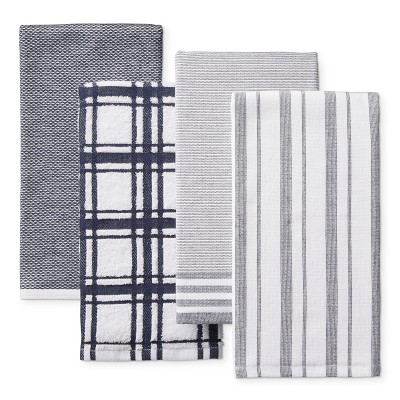 Williams Sonoma Multi-Pack Absorbent Dishcloths, Set of 4, Navy Blue
