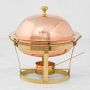 Williams Sonoma Round Copper Chafing Dish, 2-Qt.