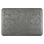 WellnessMats® Antique Collection, Bella, Silver Leaf, 3' X 2'