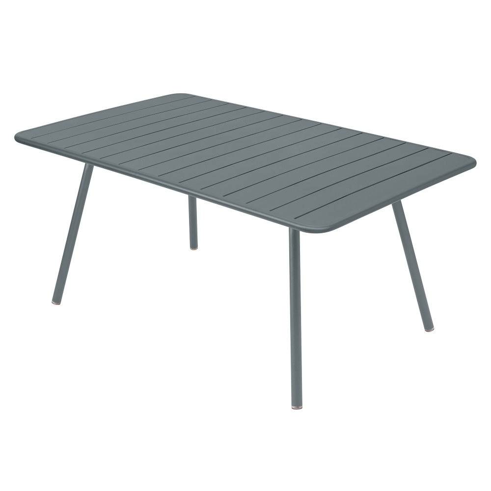 Fermob Luxembourg Outdoor Dining Table, 65", Aluminum, Anthracite