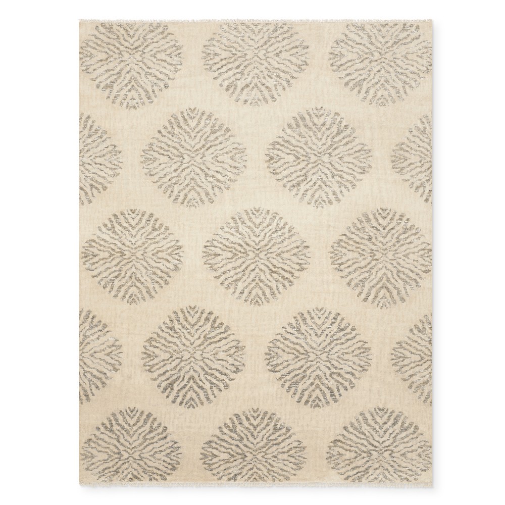 Bori Hand Knotted Rug, 6x9', Angora