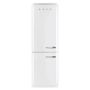 SMEG 50's Style Retro FAB 32 Refrigerator with Freezer, White, Left Hinge