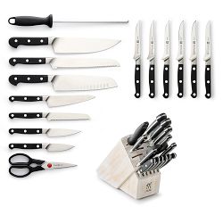 Zwilling J.A. Henckels Pro 16-Piece Knife Block Set, White