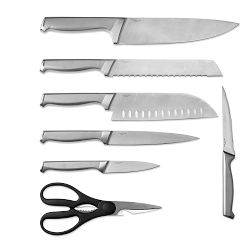Calphalon Classic SharpIN Stainless-Steel Knives, Set of 15