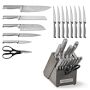 Calphalon Classic SharpIN Stainless-Steel Knives, Set of 15