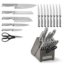 Calphalon Classic SharpIN Stainless-Steel Knives, Set of 15