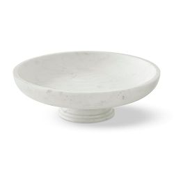 Williams Sonoma Marble Footed Fruit Bowl