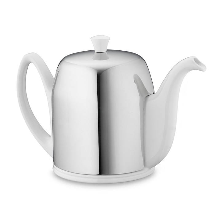 Guy Degrenne Salam Insulated Teapot, 6-Cup, White