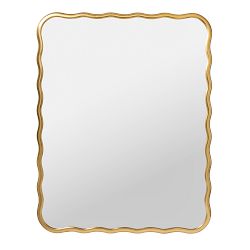 AERIN Gold Wave Mirror Rectangle, 36&quot; X 43&quot;