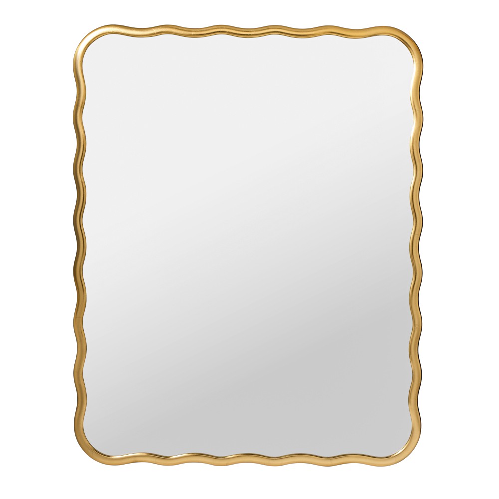 AERIN Gold Wave Mirror Rectangle, 36&quot; X 43&quot;