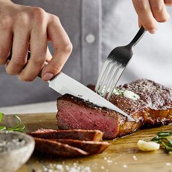 GreenPan&#8482; Elite Black Rubberwood Steak Gift Set, Set of 8