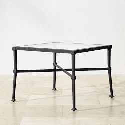 Bridgehampton Outdoor Side Table, Glass (25.5&quot;)
