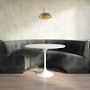 Garbo Upholstered Customizable Banquette &ndash; Grid Tufting