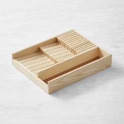 Hold Everything In-Drawer Knife Organizer, Ashwood