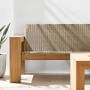 Larnaca Outdoor Teak x All-Weather Weave Sofa (68&quot;-96&quot;)