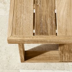 Ojai Outdoor Natural Teak Square Side Table (25.5&quot;)
