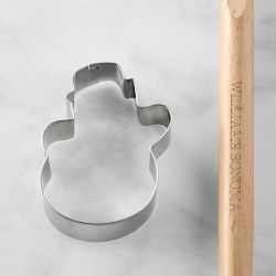 Williams Sonoma Snowman Wood Spatula with Cookie Cutter