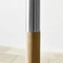 10' Round Outdoor Larnaca Teak Umbrella, Navy Canopy
