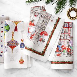 Holiday Ornaments Napkins, Set of 4