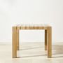 Larnaca Outdoor Natural Teak Square Dining Table (38&quot;)