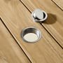 Larnaca Outdoor Natural Teak Square Dining Table (38&quot;)