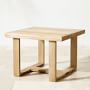 Ojai Outdoor Natural Teak Square Side Table (25.5&quot;)