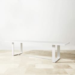 Santa Barbara Outdoor Metal Rectangular Dining Table (124&quot;)