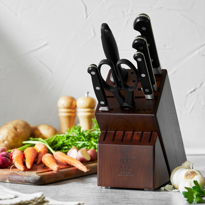 Zwilling J.A. Henckels Pro S 7-Piece Knife Block Set, Walnut