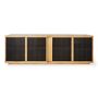 Willamette Media Console, Oak, 4 Door