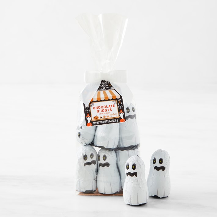 Williams Sonoma Large Foiled Chocolate Ghosts