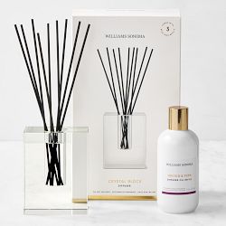 Home Fragrance Orchid & Fern Diffuser Refill and Crystal Block Diffuser Set
