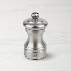Peugeot Bistro Chef Pepper Mill, Brushed Stainless-Steel, 4"