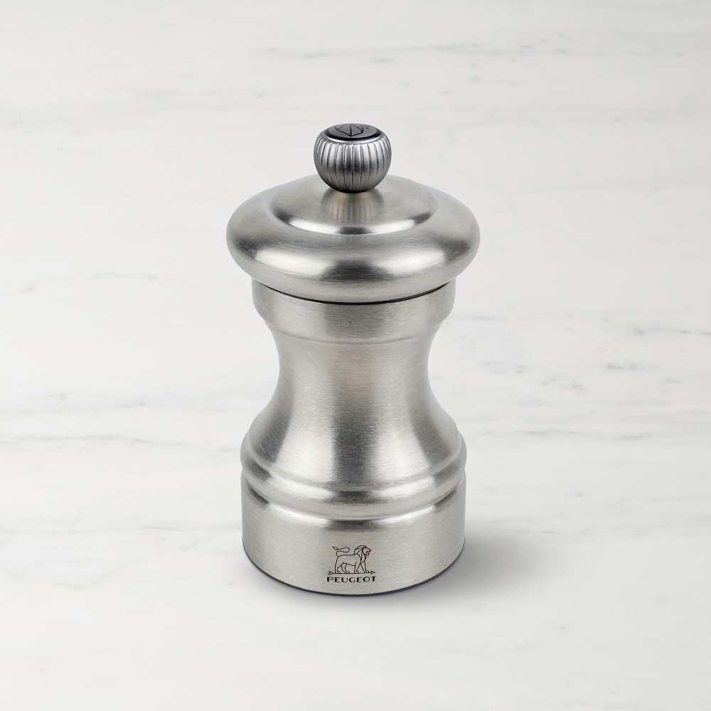 Peugeot Bistro Chef Pepper Mill, Brushed Stainless-Steel, 4"