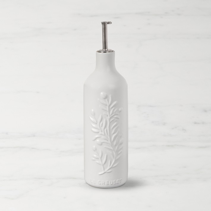 Le Creuset Olive Branch Cruet, White