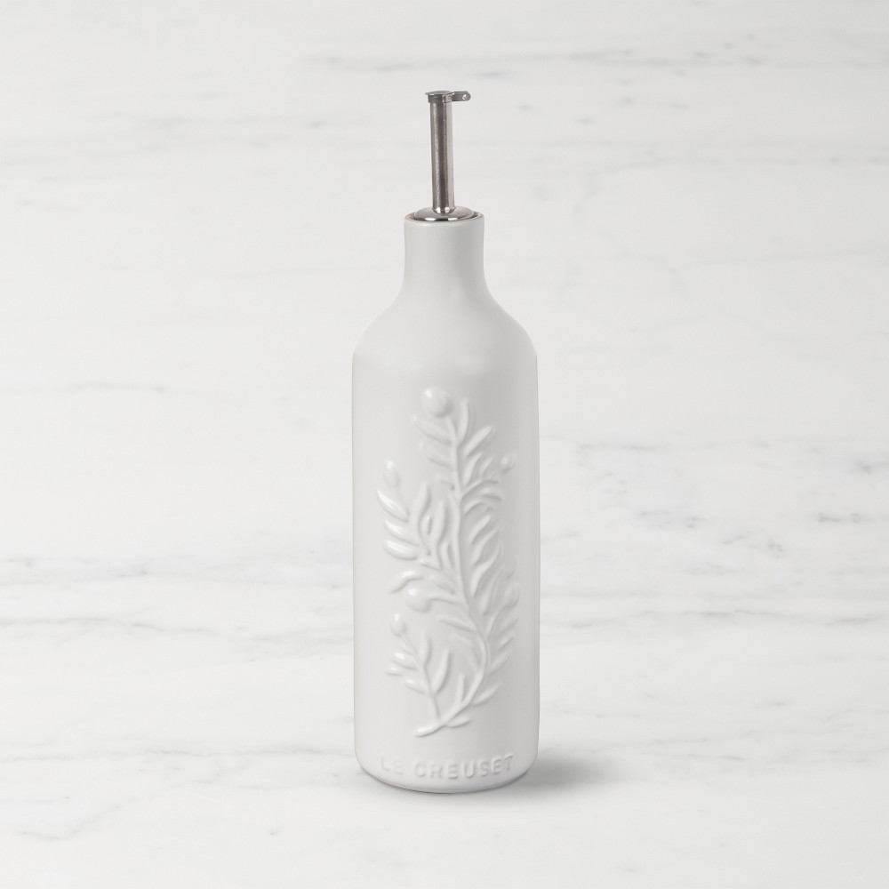 Le Creuset Olive Branch Cruet, White