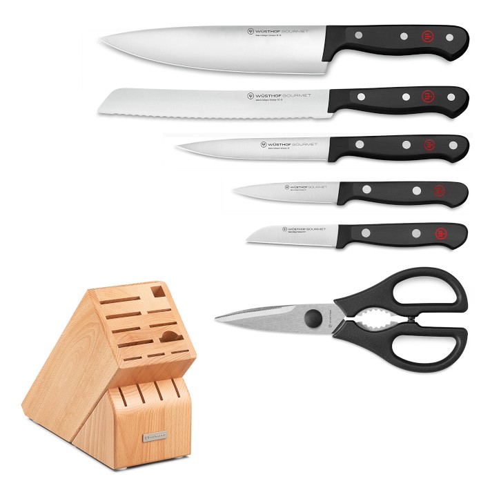 Wüsthof Gourmet Knife Block, Set of 7