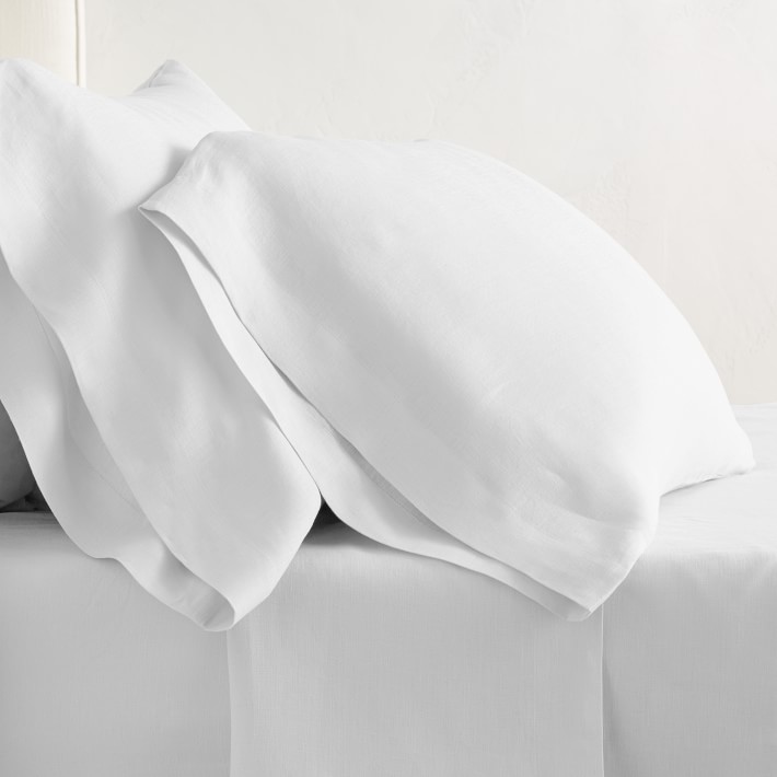 Chambers&#174; Linen Pillowcases, Set of 2, White