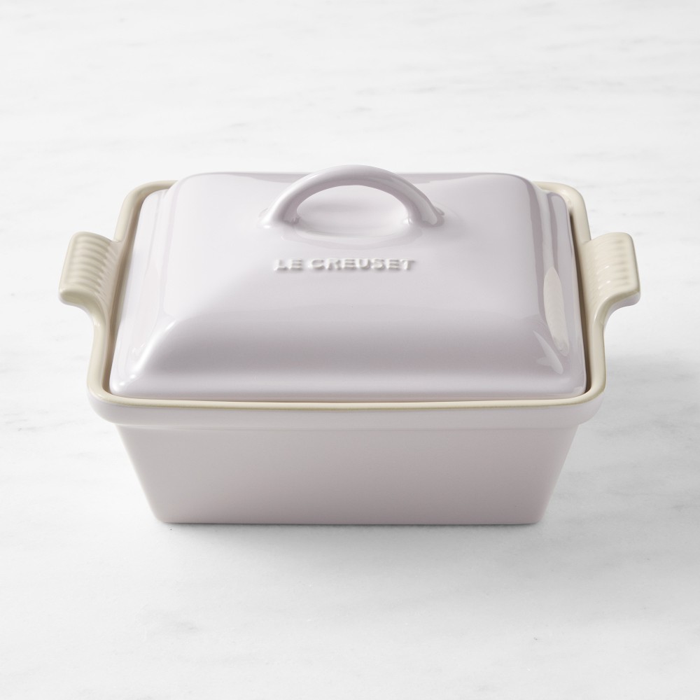 Le Creuset Stoneware Heritage Covered Square Baker, 2 1/2-Qt.