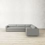 Carlton Square Arm 3-Piece L-Shape Sectional (131&quot;-135&quot;)