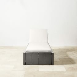 Larnaca Outdoor Slate Grey Metal Chaise