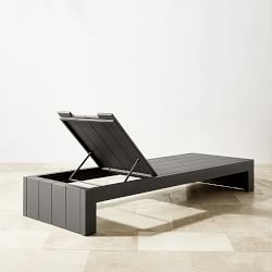Larnaca Outdoor Slate Grey Metal Chaise
