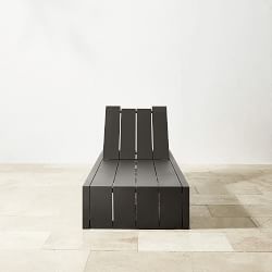 Larnaca Outdoor Slate Grey Metal Chaise