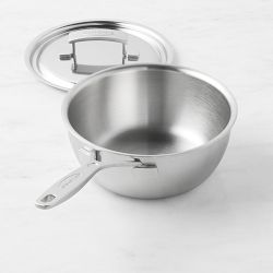 Demeyere Industry Stainless-Steel Saucier, 2-Qt.