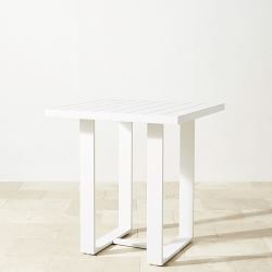 Santa Barbara Outdoor White Metal Bar Table (37.5&quot;)